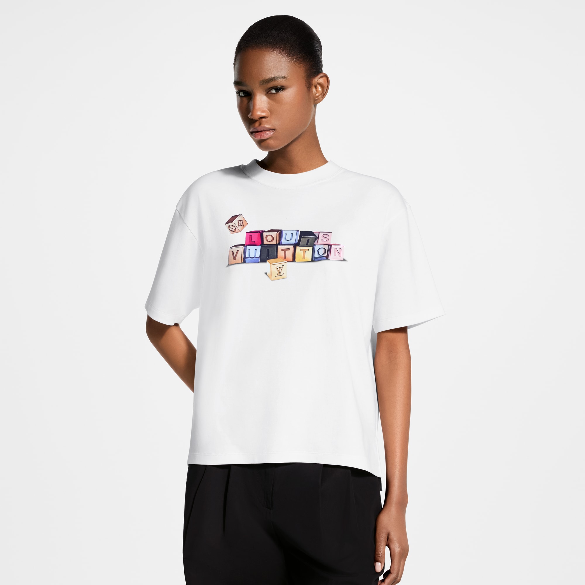 Louis Vuitton カラーブロック Tシャツ Signature Blocks T-Shirt - Women - Ready-to-Wear | LOUIS VUITTON ®